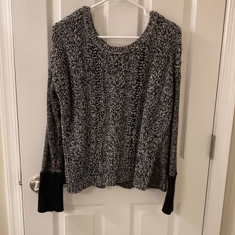 Thick knit black sweater